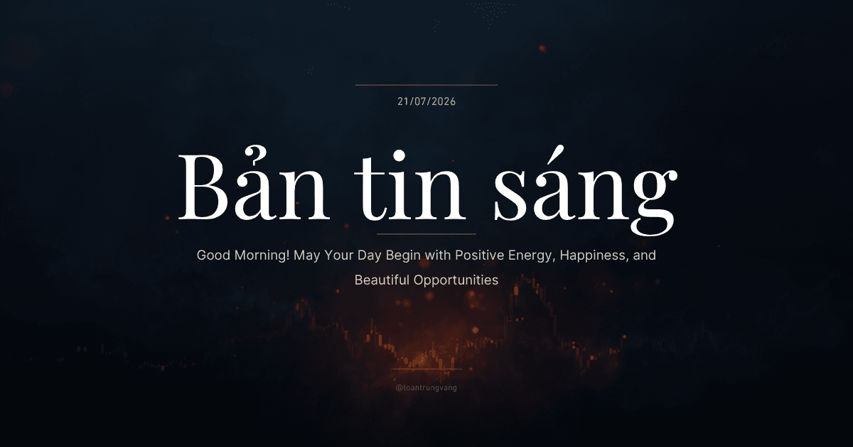 Cập Nhật Thị Trường 20/07/2026: VN-Index Chịu Áp Lực Giảm Mạnh